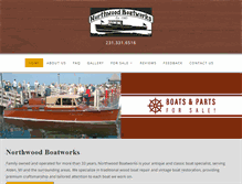 Tablet Screenshot of northwoodboatworks.com